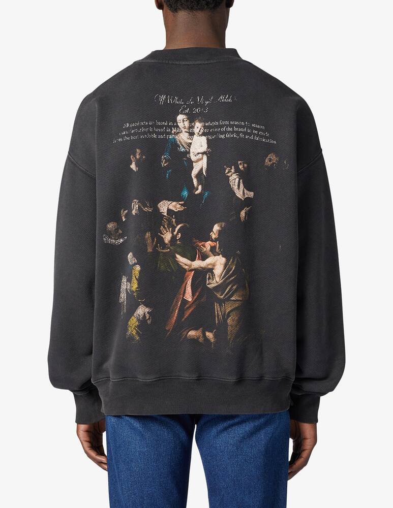 rinascente Off-White Caravaggio stamp mary skate crewneck