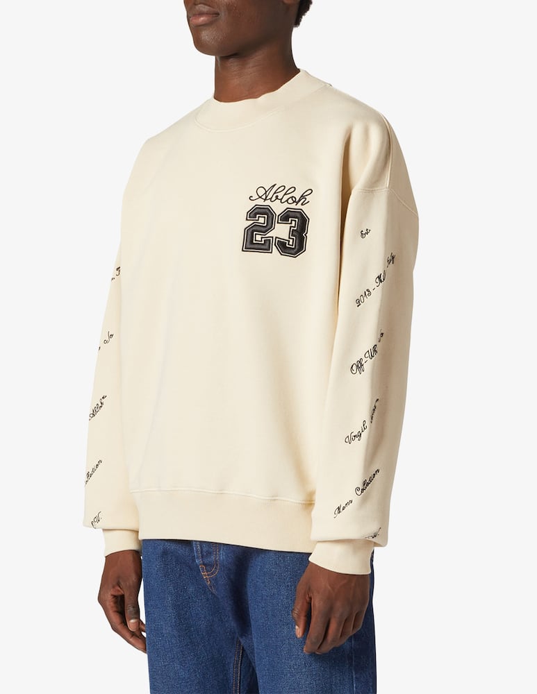 rinascente Off-White 23 logo skate crewneck