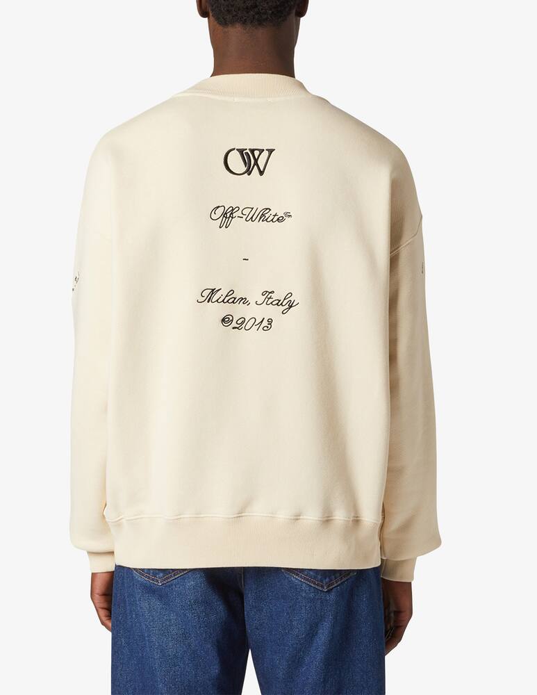 rinascente Off-White 23 logo skate crewneck