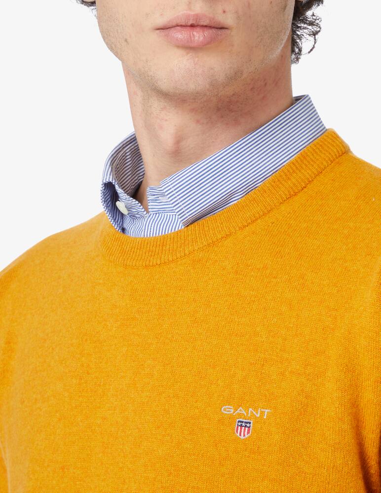 rinascente Gant Lambswool roundneck sweater - Yellow