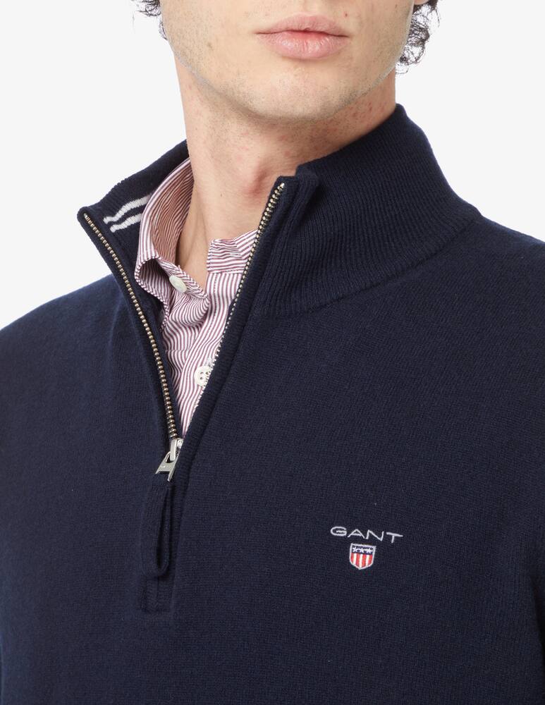 rinascente Gant Maglia mezza zip in lana - Blu
