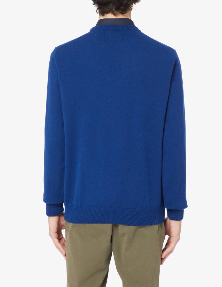 Gant Lambswool roundneck sweater - Blue - picture 3 Gant Lambswool roundneck sweater - Blue - picture 3