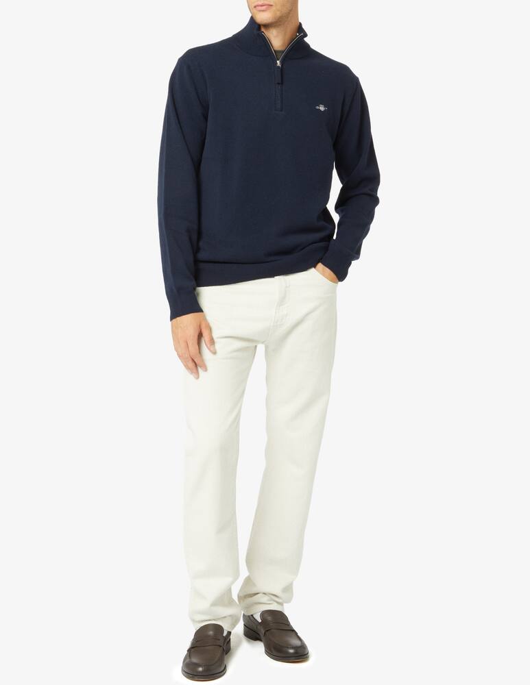 rinascente Gant Maglia mezza zip in lana superfine