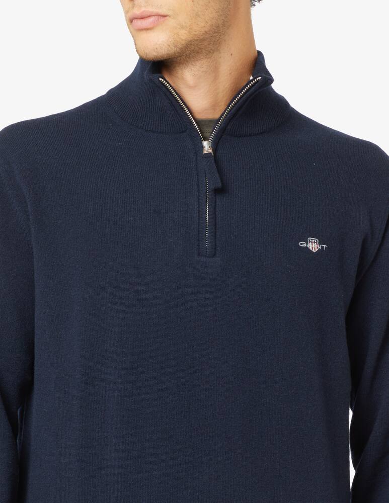 rinascente Gant Maglia mezza zip in lana superfine