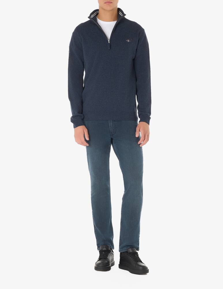 rinascente Gant Half zip superfine wool jumper