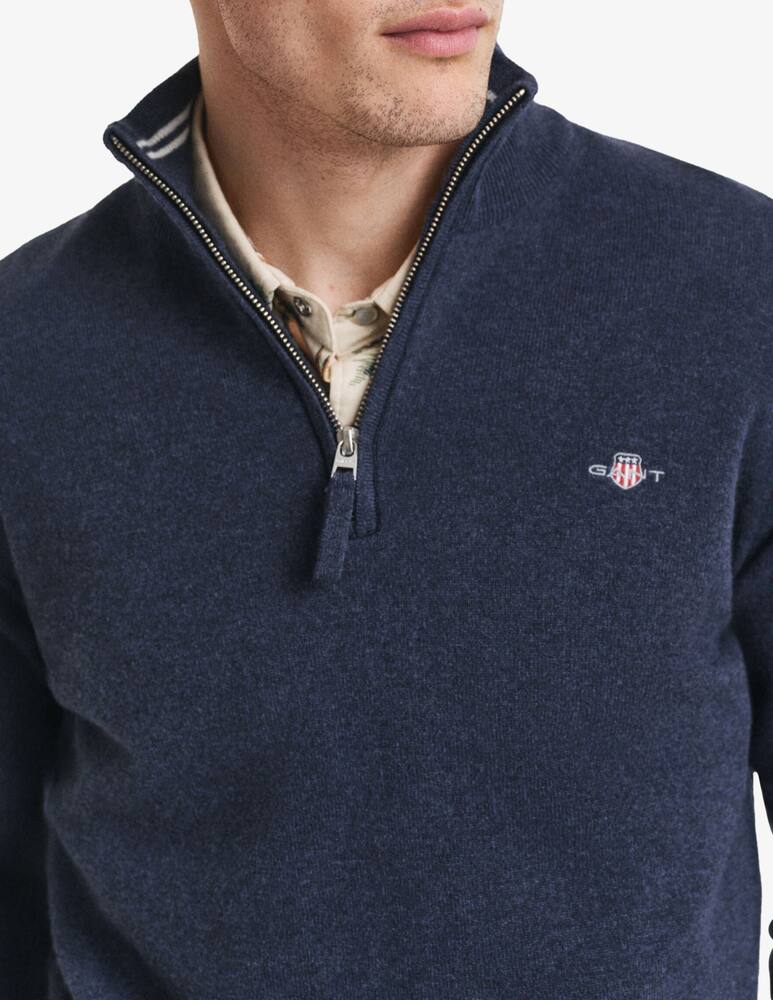 rinascente Gant Maglia in lana di agnello con mezza zip