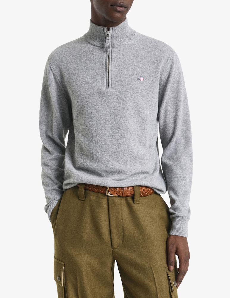 rinascente Gant Maglia in lana di agnello con mezza cerniera