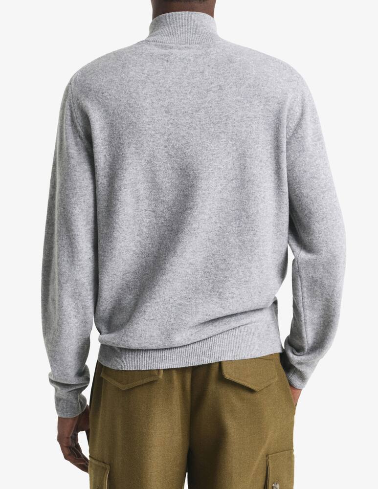 Gant Maglia in lana di agnello con mezza cerniera - immagine 3