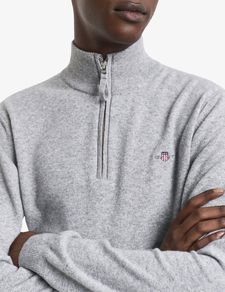 rinascente Gant Maglia in lana di agnello con mezza cerniera