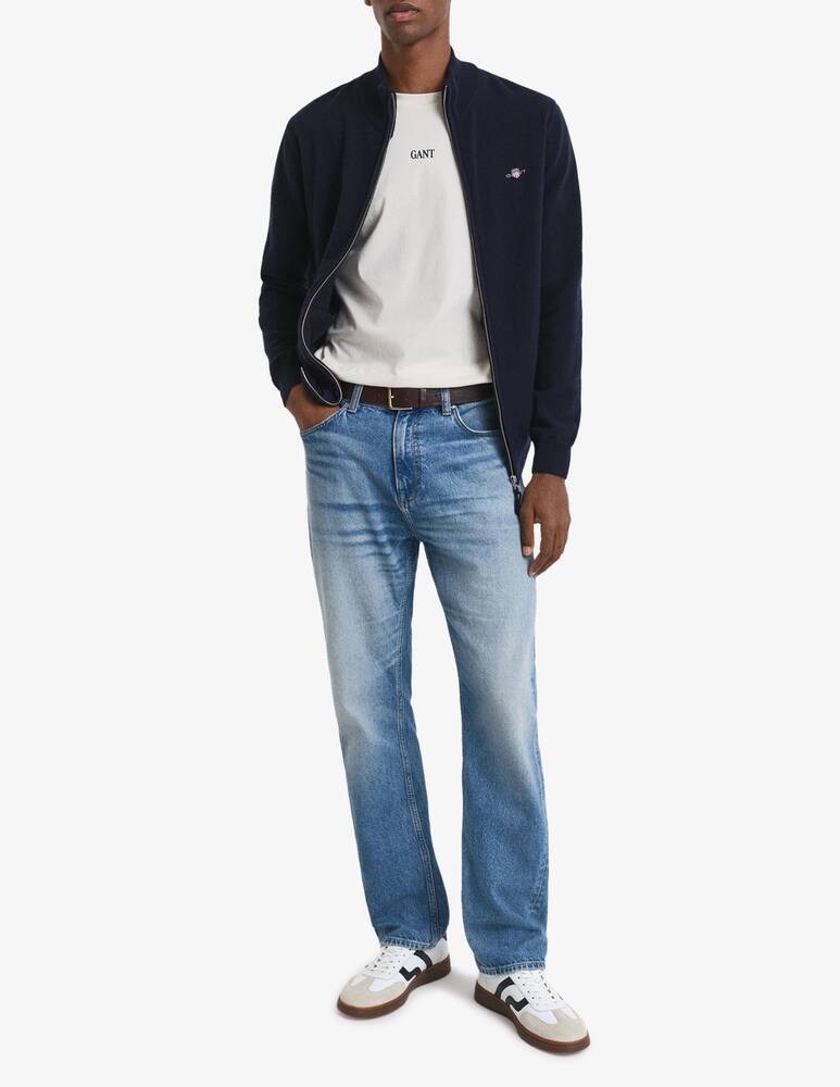 rinascente Gant Lambswool zip cardigan