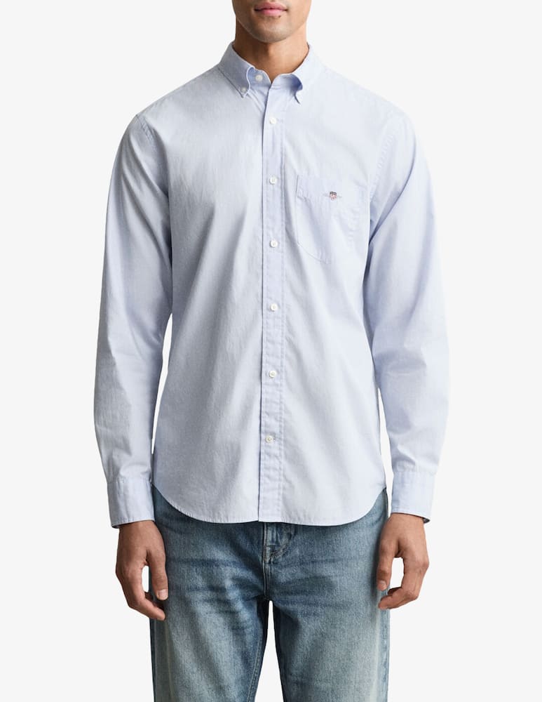 rinascente Gant Camicia classica a righe in popeline regular fit