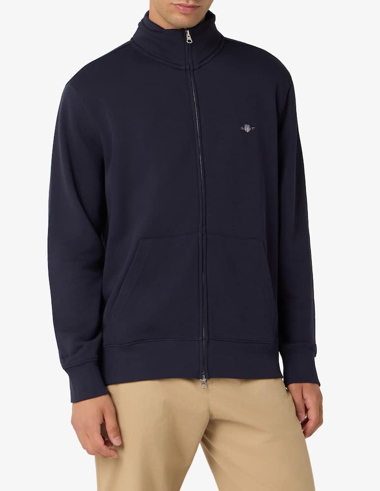 rinascente Gant Felpa regular fit con zip Shield