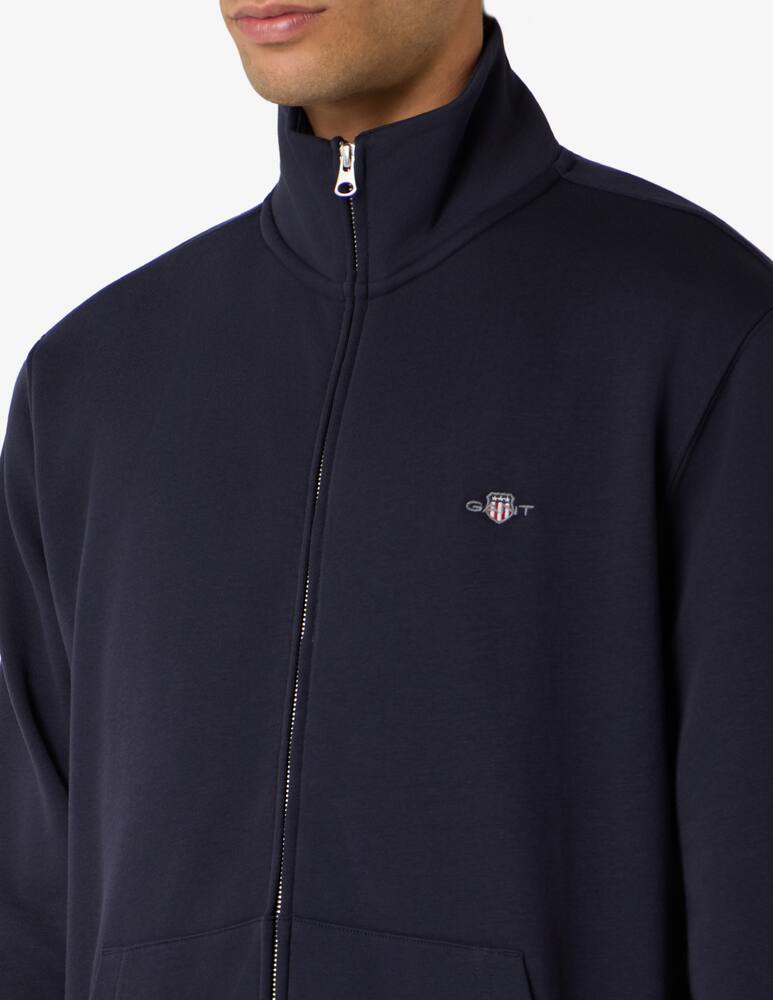 rinascente Gant Felpa regular fit con zip Shield