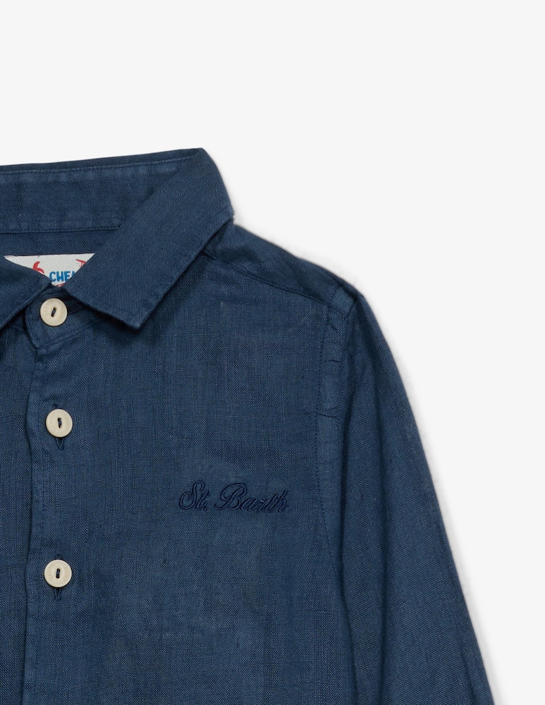 rinascente MC2 Saint Barth Linen long sleeve shirt