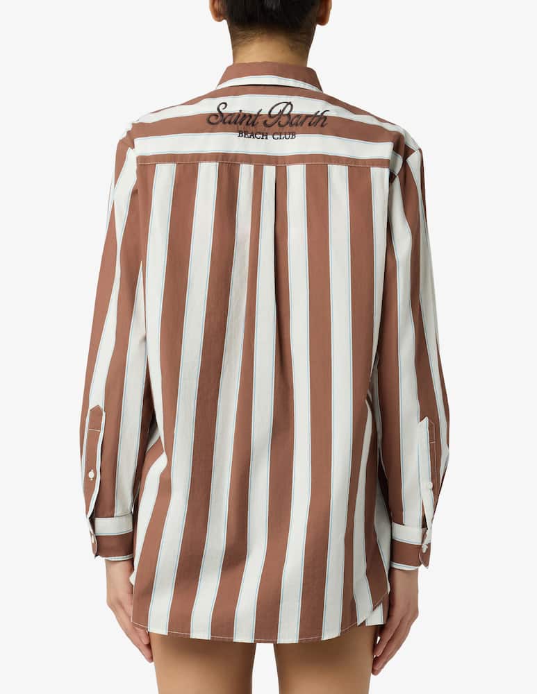 rinascente MC2 Saint Barth Striped cotton shirt