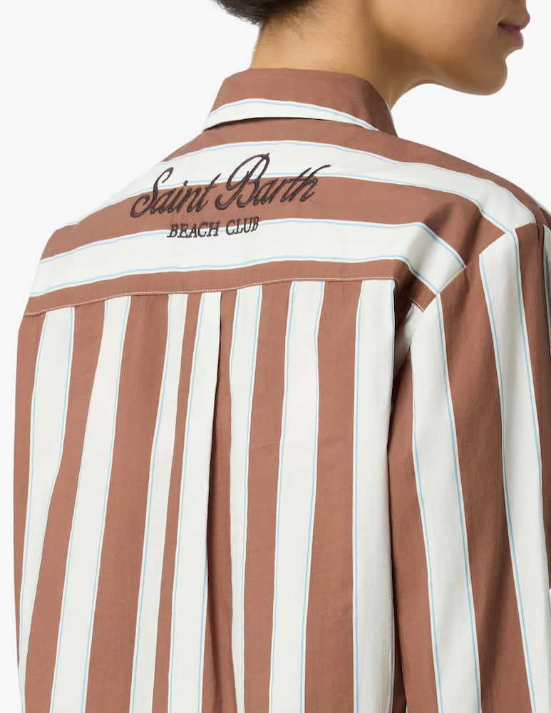rinascente MC2 Saint Barth Striped cotton shirt