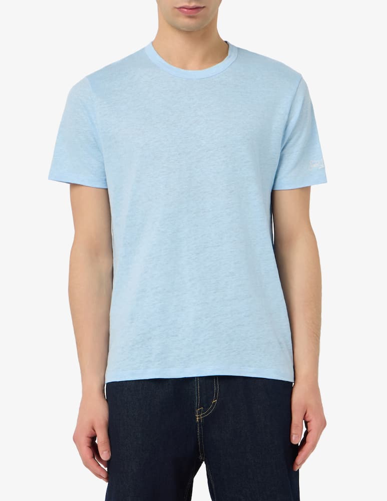rinascente MC2 Saint Barth T-shirt girocollo in lino