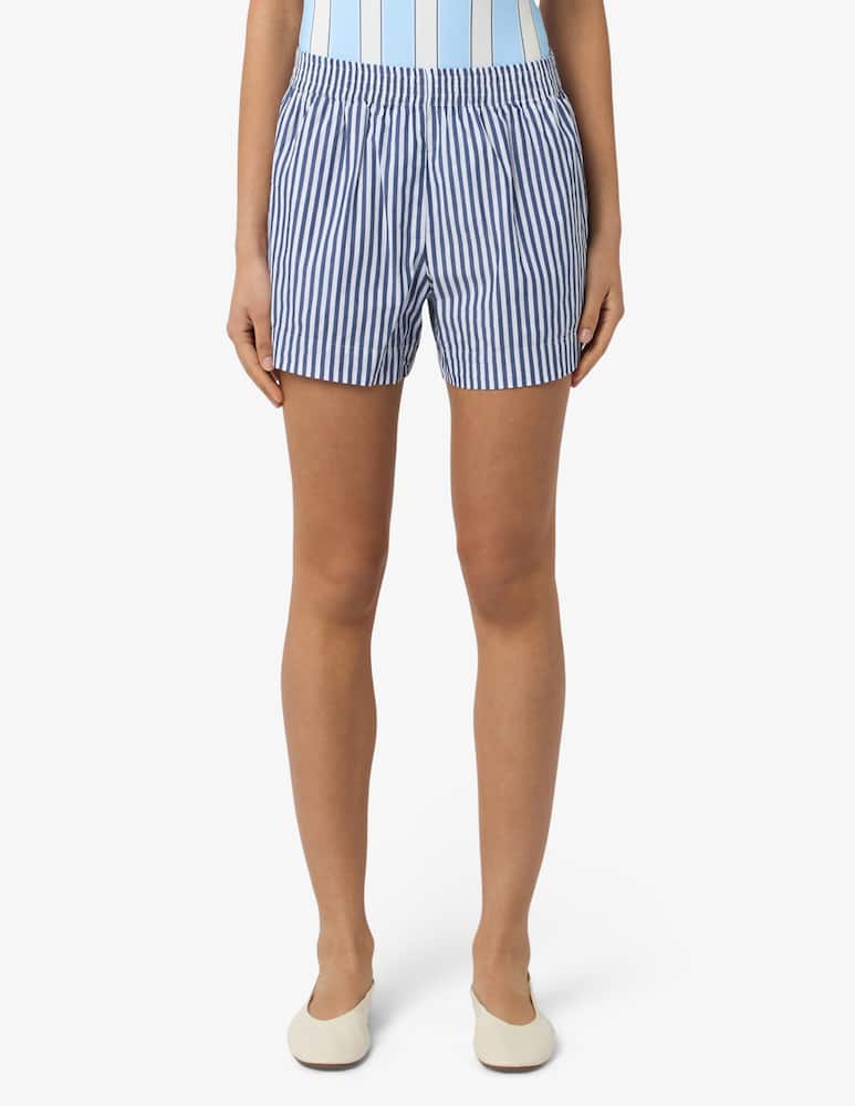 rinascente MC2 Saint Barth Striped pull-on shorts