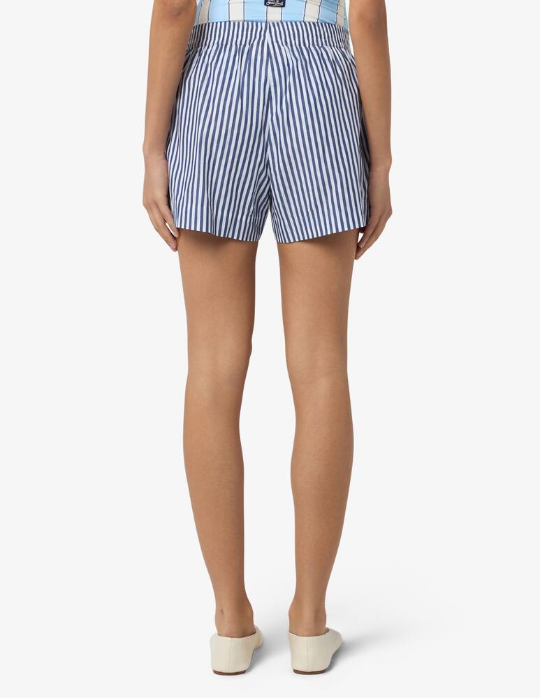 rinascente MC2 Saint Barth Striped pull-on shorts