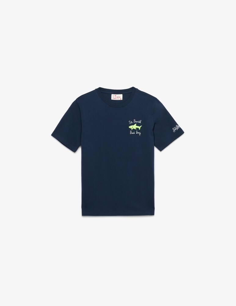 MC2 Saint Barth T-shirt con ricamo squalo Portofino - immagine 1 MC2 Saint Barth T-shirt con ricamo squalo Portofino - immagine 1