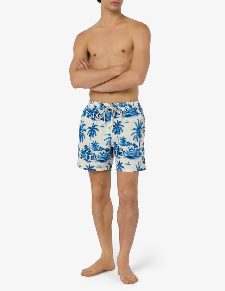 rinascente MC2 Saint Barth Gustavia print swim shorts