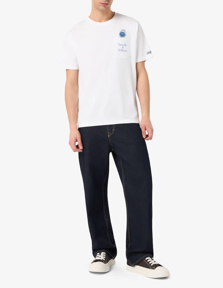 rinascente MC2 Saint Barth T-shirt cotone taschino stampa