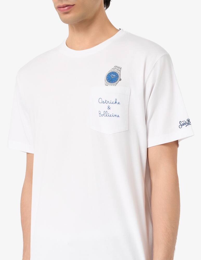 rinascente MC2 Saint Barth T-shirt cotone taschino stampa