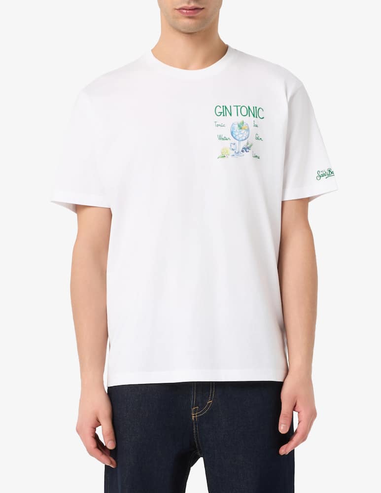 rinascente MC2 Saint Barth Gin tonic print t-shirt