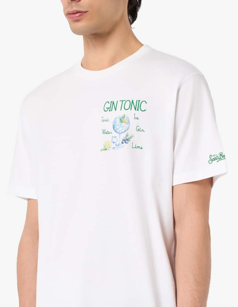 rinascente MC2 Saint Barth Gin tonic print t-shirt