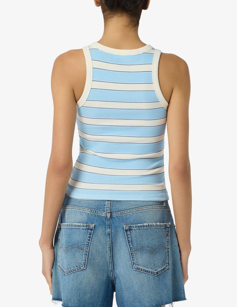 rinascente MC2 Saint Barth Striped rib tank top