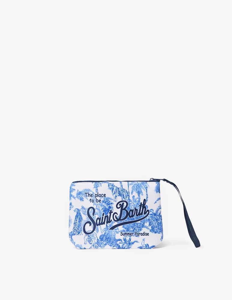 rinascente MC2 Saint Barth Tropical print pouch