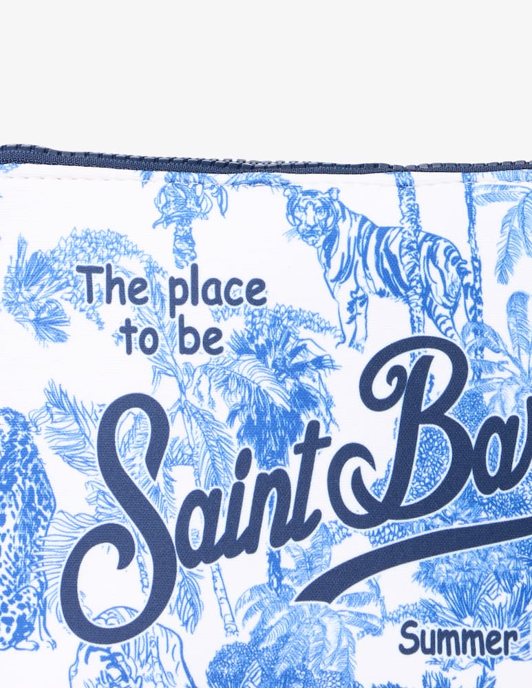rinascente MC2 Saint Barth Tropical print pouch