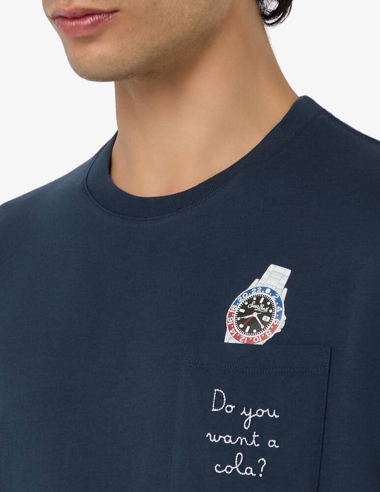 rinascente MC2 Saint Barth T-shirt cotone taschino stampa