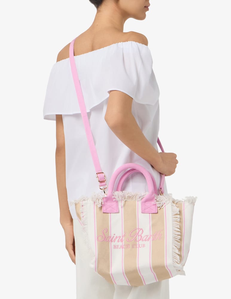 rinascente MC2 Saint Barth Striped logo tote bag