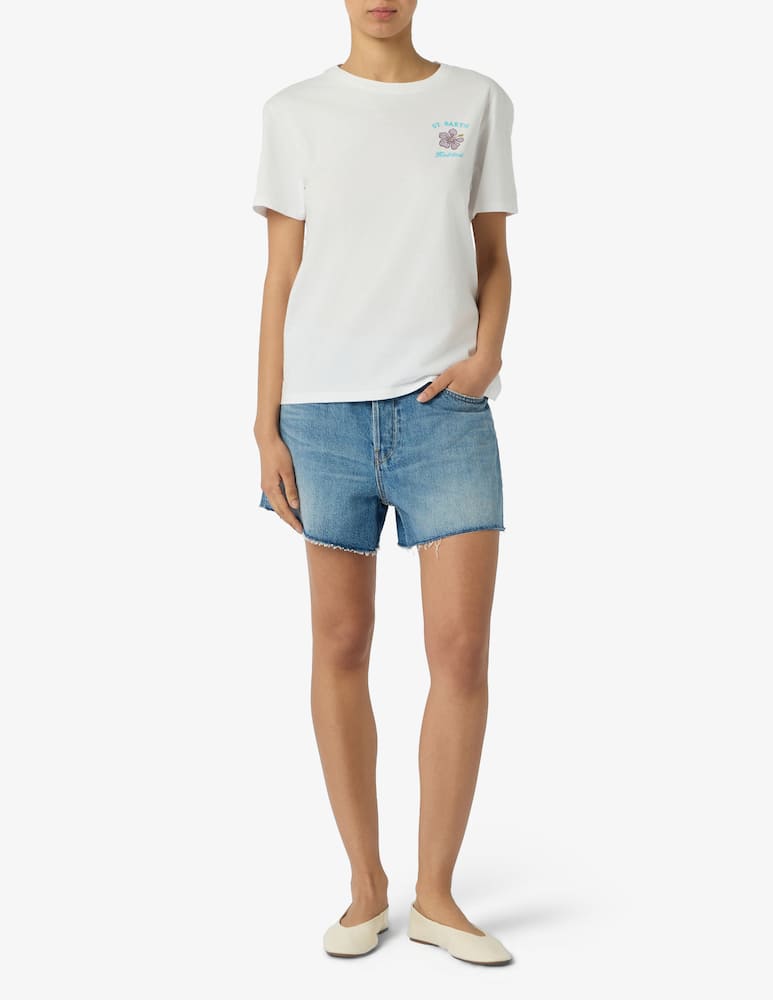 rinascente MC2 Saint Barth Floral logo cotton t-shirt