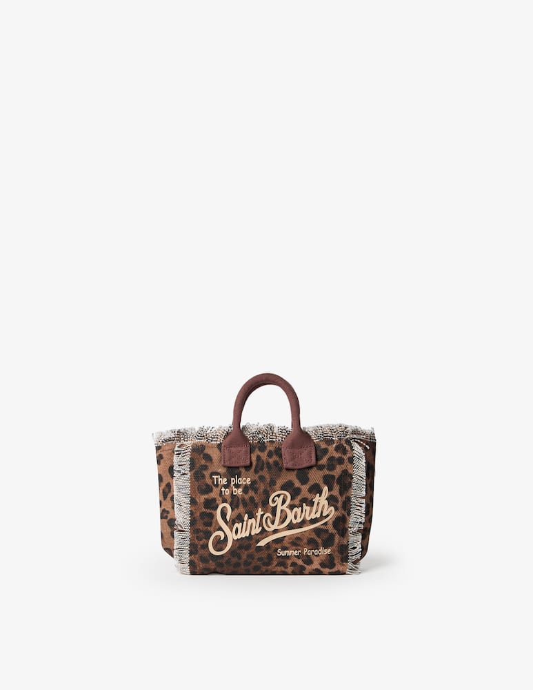 rinascente MC2 Saint Barth Leopard print small bag with strap