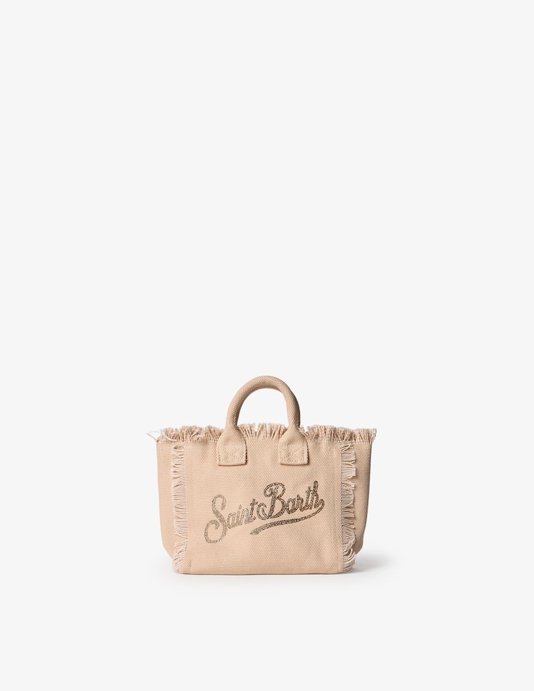 rinascente MC2 Saint Barth Small canvas shopper with strap