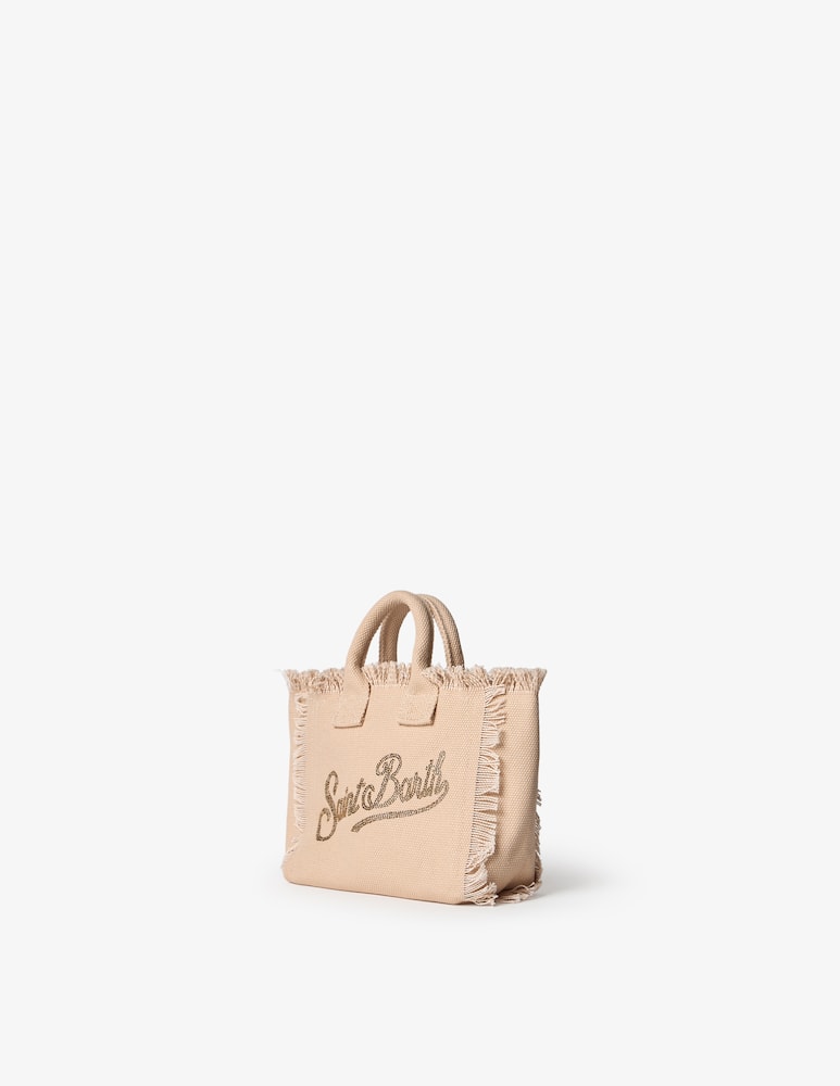 rinascente MC2 Saint Barth Small canvas shopper with strap