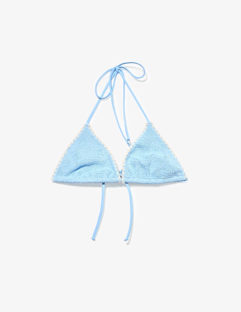 rinascente MC2 Saint Barth Crinkle adjustable triangle bikini top
