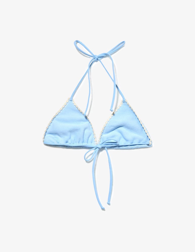 rinascente MC2 Saint Barth Crinkle adjustable triangle bikini top