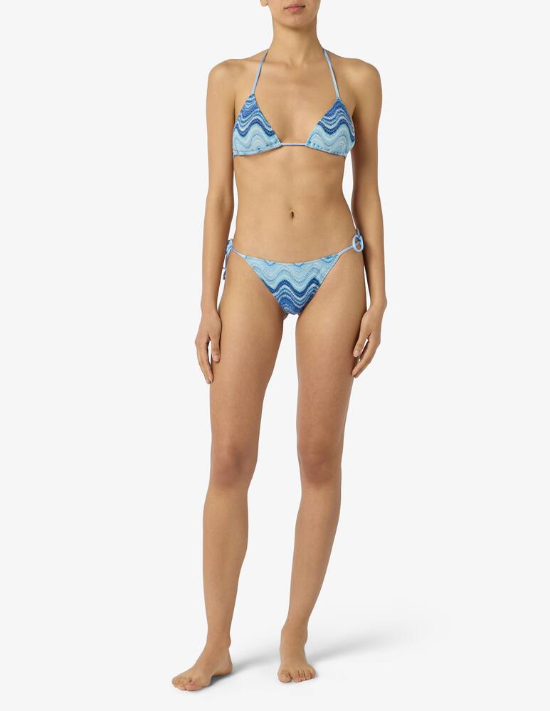 rinascente MC2 Saint Barth Chevron tie-side bikini bottom