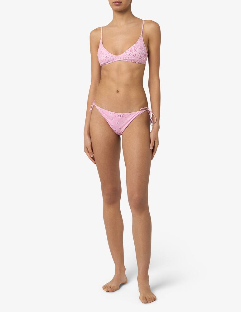 rinascente MC2 Saint Barth Paisley scoop bikini top