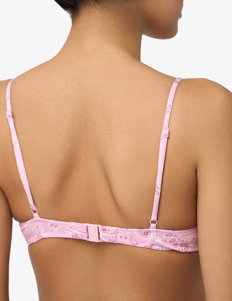 rinascente MC2 Saint Barth Paisley scoop bikini top