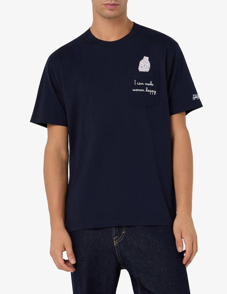rinascente MC2 Saint Barth T-shirt Connor con taschino ricamato