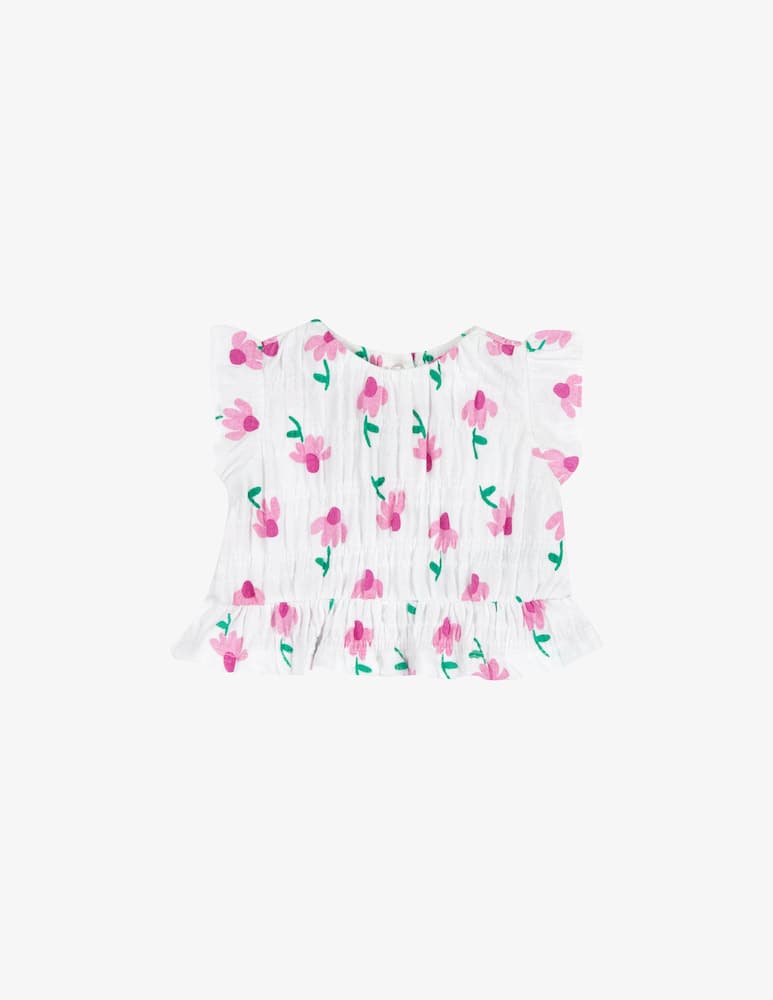 Chicco T-shirt a fiori in cotone - immagine 1 Chicco T-shirt a fiori in cotone - immagine 1