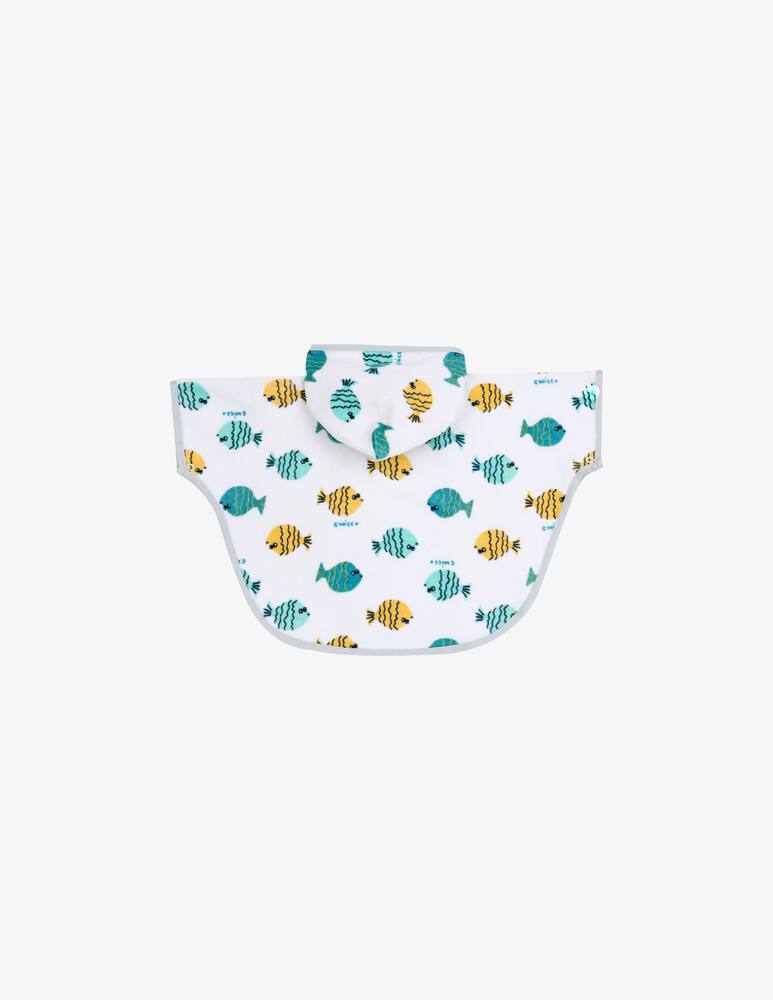 rinascente Chicco Fish print beach poncho