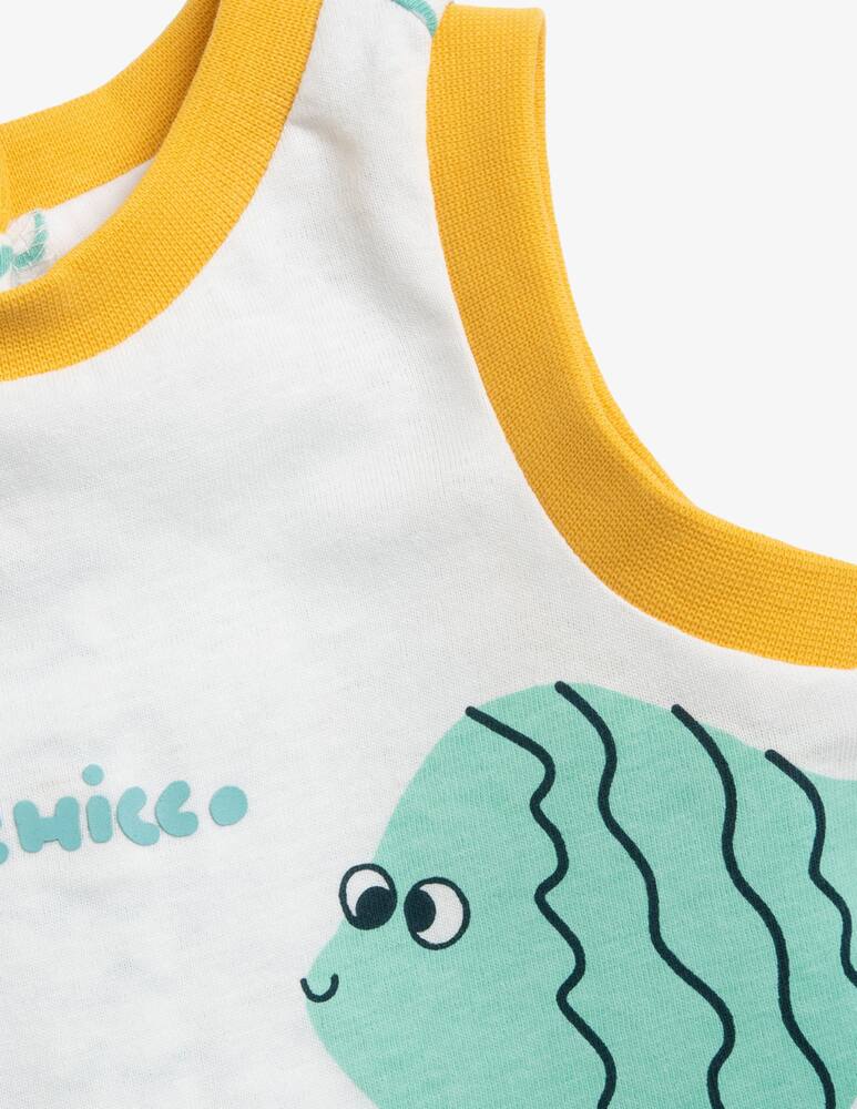 rinascente Chicco Fish print tank top