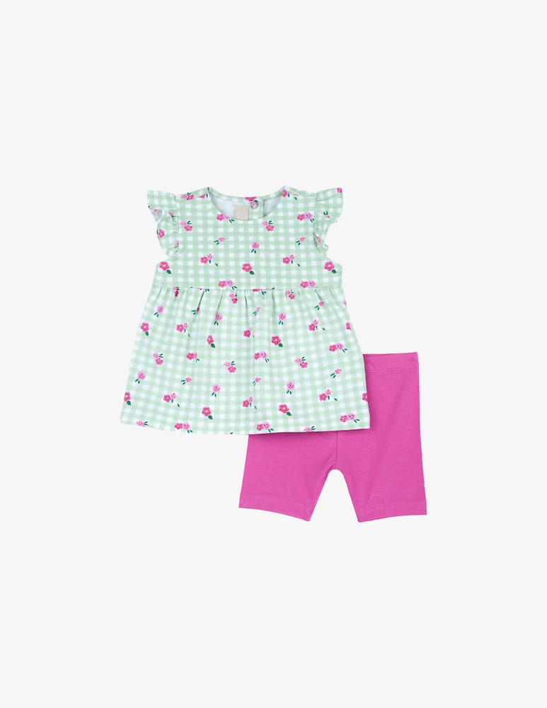 Chicco Gingham tunic and shorts set - picture 1 Chicco Gingham tunic and shorts set - picture 1