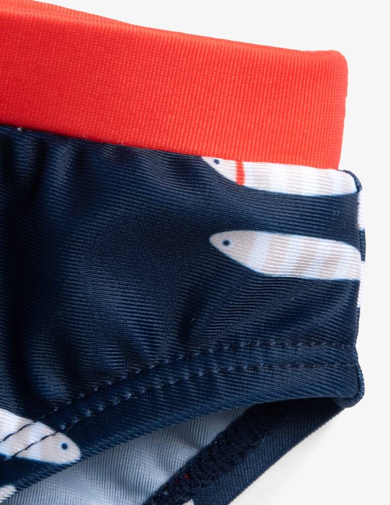 rinascente Chicco Fish pattern swim briefs