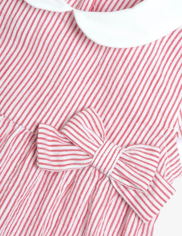 rinascente Chicco Abito a righe con fiocco